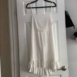 MISSGUIDED White Tie Back Dress